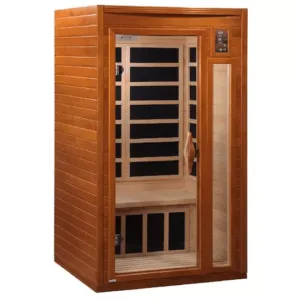 Dynamic Barcelona 1-2-person Low EMF FAR Indoor Infrared Sauna + Red Light Therapy | DYN-6106-01